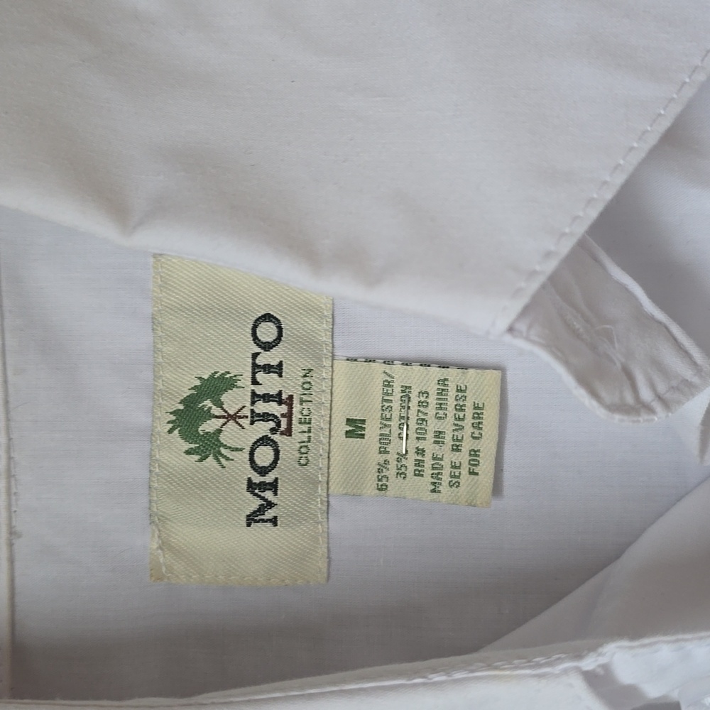 Mojito Guayabero White Men's Shirt Sz. Med. - Picture 3 of 6